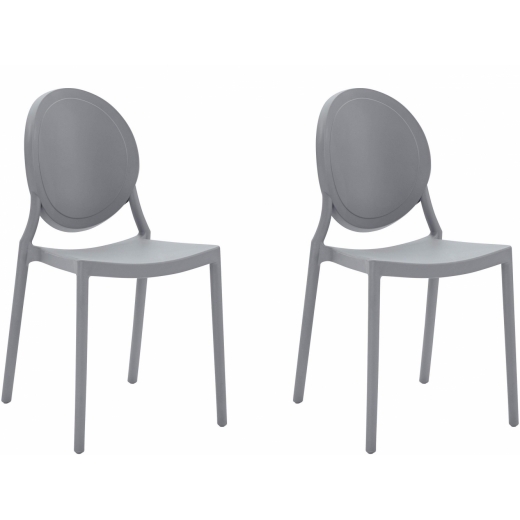 Jídelní židle Nona (SET 2 ks), šedá - 1