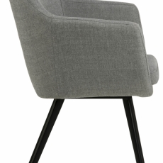 Jídelní židle Nora I, tkanina, šedá - 3