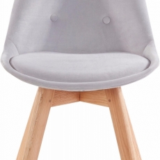 Jídelní židle Ohian (SET 2 ks), světle šedá - 2