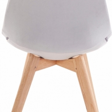Jídelní židle Ohian (SET 2 ks), světle šedá - 4