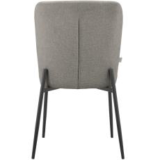 Jídelní židle Oita (SET 2 ks), textil, světle šedá - 5