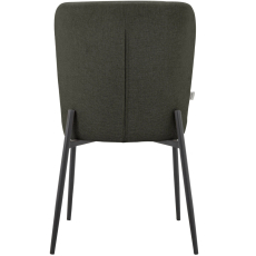 Jídelní židle Oita (SET 2 ks), textil, tmavě šedá - 5