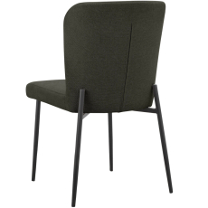 Jídelní židle Oita (SET 2 ks), textil, tmavě šedá - 6