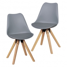 Jídelní židle Otto (SET 2 ks), šedá - 1