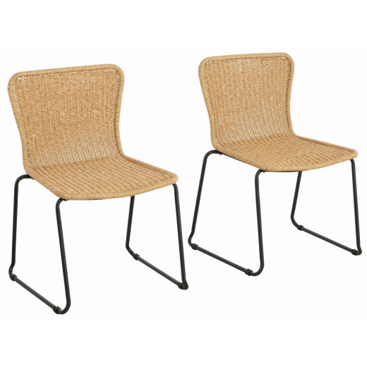 Jídelní židle Parika (SET 2 ks), béžová - 1