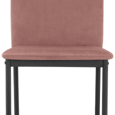 Jídelní židle Pavia (SET 2 ks), syntetická kůže, růžová - 2