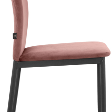 Jídelní židle Pavia (SET 2 ks), syntetická kůže, růžová - 3
