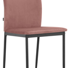 Jídelní židle Pavia (SET 2 ks), syntetická kůže, růžová - 4
