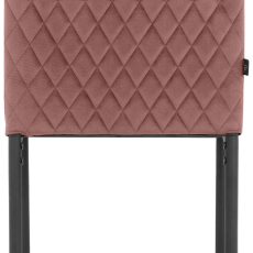 Jídelní židle Pavia (SET 2 ks), syntetická kůže, růžová - 5