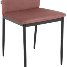 Jídelní židle Pavia (SET 2 ks), syntetická kůže, růžová - 6