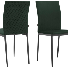 Jídelní židle Pavia (SET 2 ks), syntetická kůže, zelená - 1