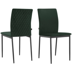 Jídelní židle Pavia (SET 2 ks), syntetická kůže, zelená