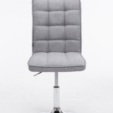 Jídelní židle Peking, textil, světle šedá - 2