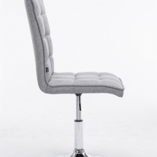 Jídelní židle Peking, textil, světle šedá - 3