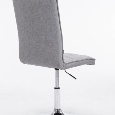 Jídelní židle Peking, textil, světle šedá - 4