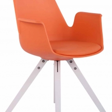 Jídelní židle Prins, bílé nohy - 7