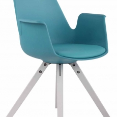 Jídelní židle Prins, bílé nohy - 5