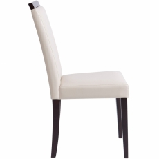 Jídelní židle Reve (SET 2 ks), krémová / černá - 3