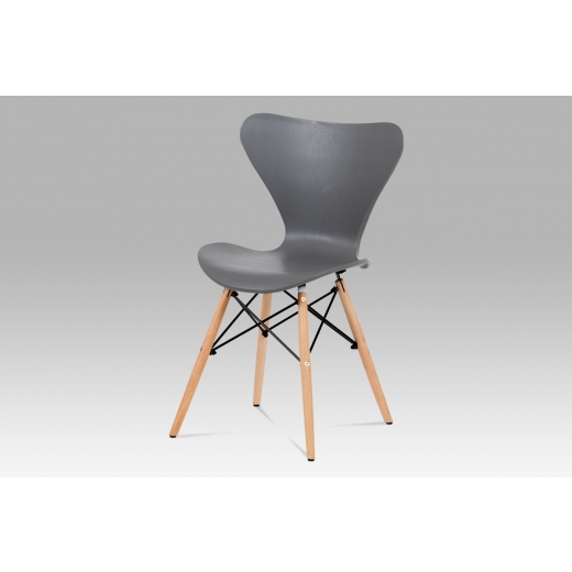 Jídelní židle Rini (SET 4 ks), šedá - 1