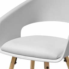 Jídelní židle Riva (SET 4 ks), bílá - 2