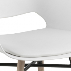 Jídelní židle Romana (SET 2 ks), bílá - 4