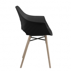Jídelní židle Romana (SET 2 ks), černá - 6