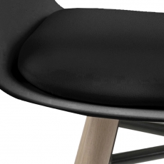 Jídelní židle Romana (SET 2 ks), černá - 4