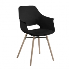 Jídelní židle Romana (SET 2 ks), černá - 1