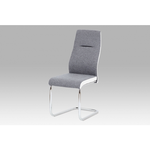 Jídelní židle Ronny, šedá / bílá - 1