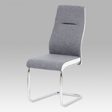 Jídelní židle Ronny, šedá / bílá - 1
