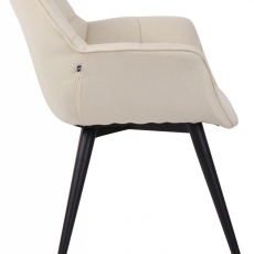 Jídelní židle Roseville, textil, krémová - 3