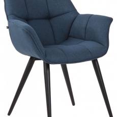 Jídelní židle Roseville, textil, modrá - 1