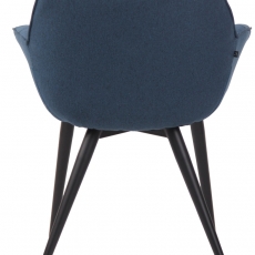 Jídelní židle Roseville, textil, modrá - 5