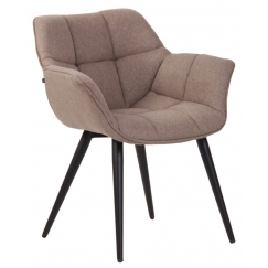 Jídelní židle Roseville, textil, taupe