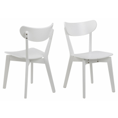 Jídelní židle Roxby (SET 2 ks), bílá