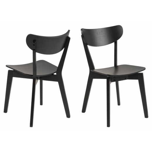Jídelní židle Roxby (SET 2ks), černá - 1