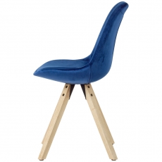 Jídelní židle Ruby (SET 2 ks), modrá - 4