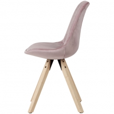 Jídelní židle Ruby (SET 2 ks), růžová - 4