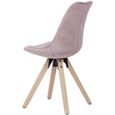 Jídelní židle Ruby (SET 2 ks), růžová - 5