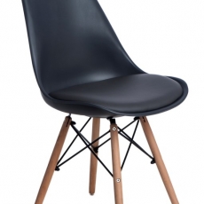 Jídelní židle s dřevěnou podnoží Norby - 6
