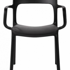 Jídelní židle s područkami Blod, černá - 2