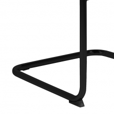 Jídelní židle s područkami Gudrun (SET 2 ks), textil, tmavě modrá / černá - 2