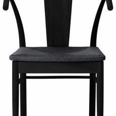 Jídelní židle s područkami Janik (SET 2 ks), černý dub - 2