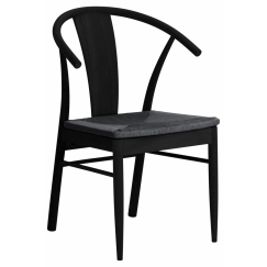 Jídelní židle s područkami Janik (SET 2 ks), černý dub