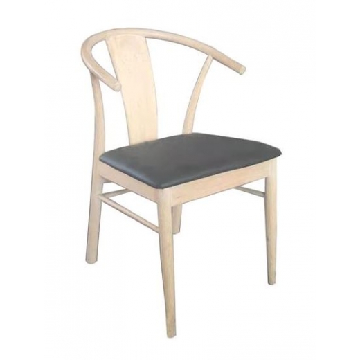 Jídelní židle s područkami Janik (SET 2 ks), syntetická kůže / dub - 1