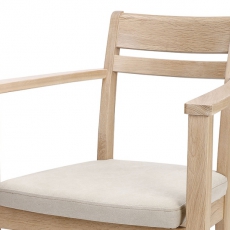 Jídelní židle s područkami Mayflower (SET 2 ks), dub - 2