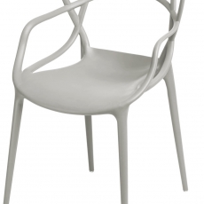 Jídelní židle s područkami Minster, šedá - 1