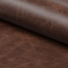 Jídelní židle s područkami Nora, syntetická kůže, hnědá - 2