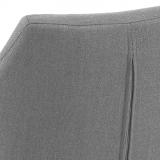 Jídelní židle s područkami Nora, textil, béžová - 5