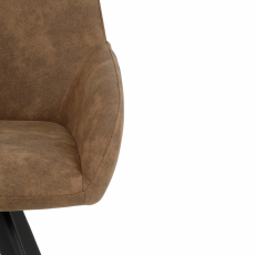 Jídelní židle Salem (SADA 2 ks), mikrovlákno, cappuccino - 6